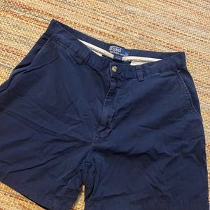 Men’s navy blue polo shorts